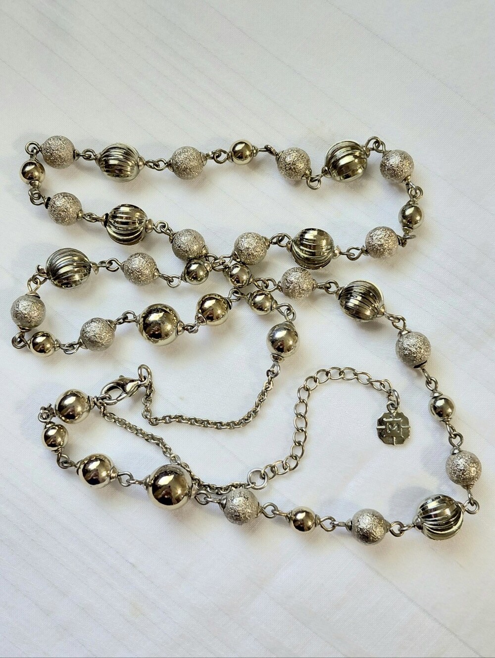 Monet Gold Sphere Beaded Necklace